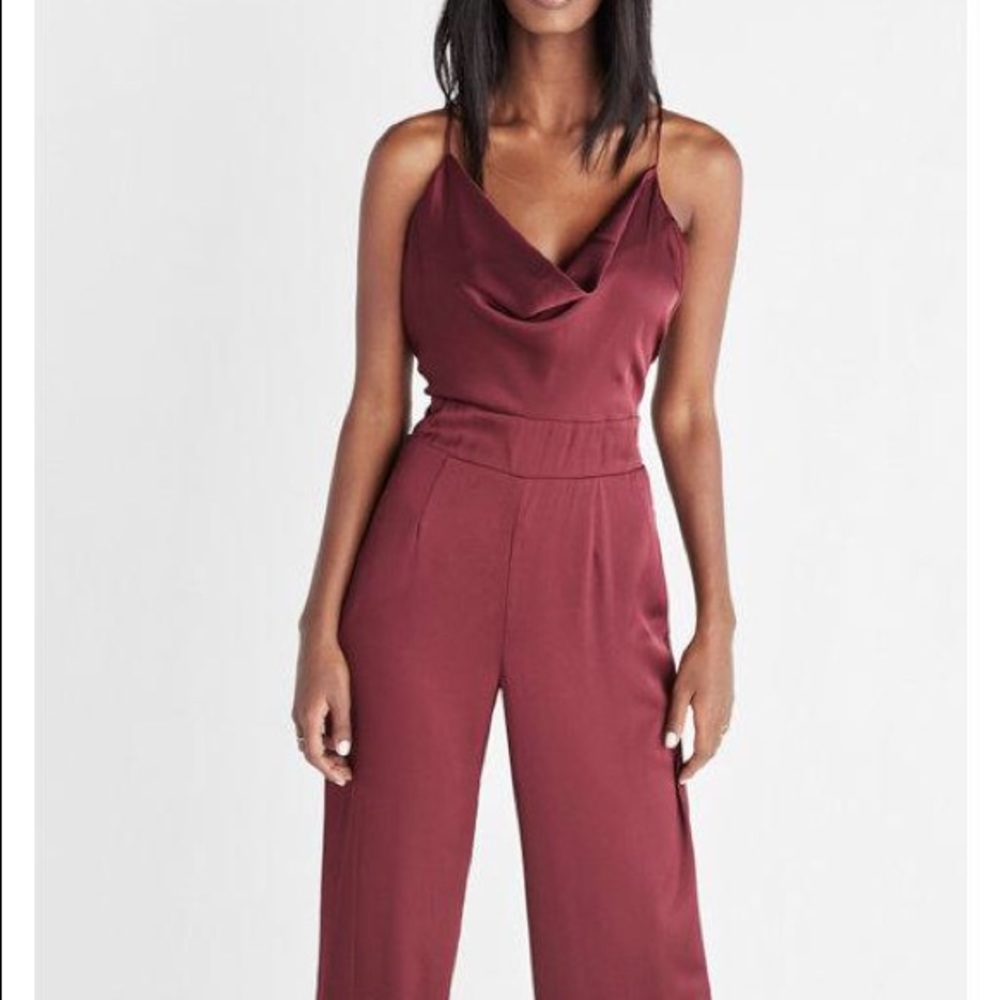 NWOT Express Maroon Jumpsuit